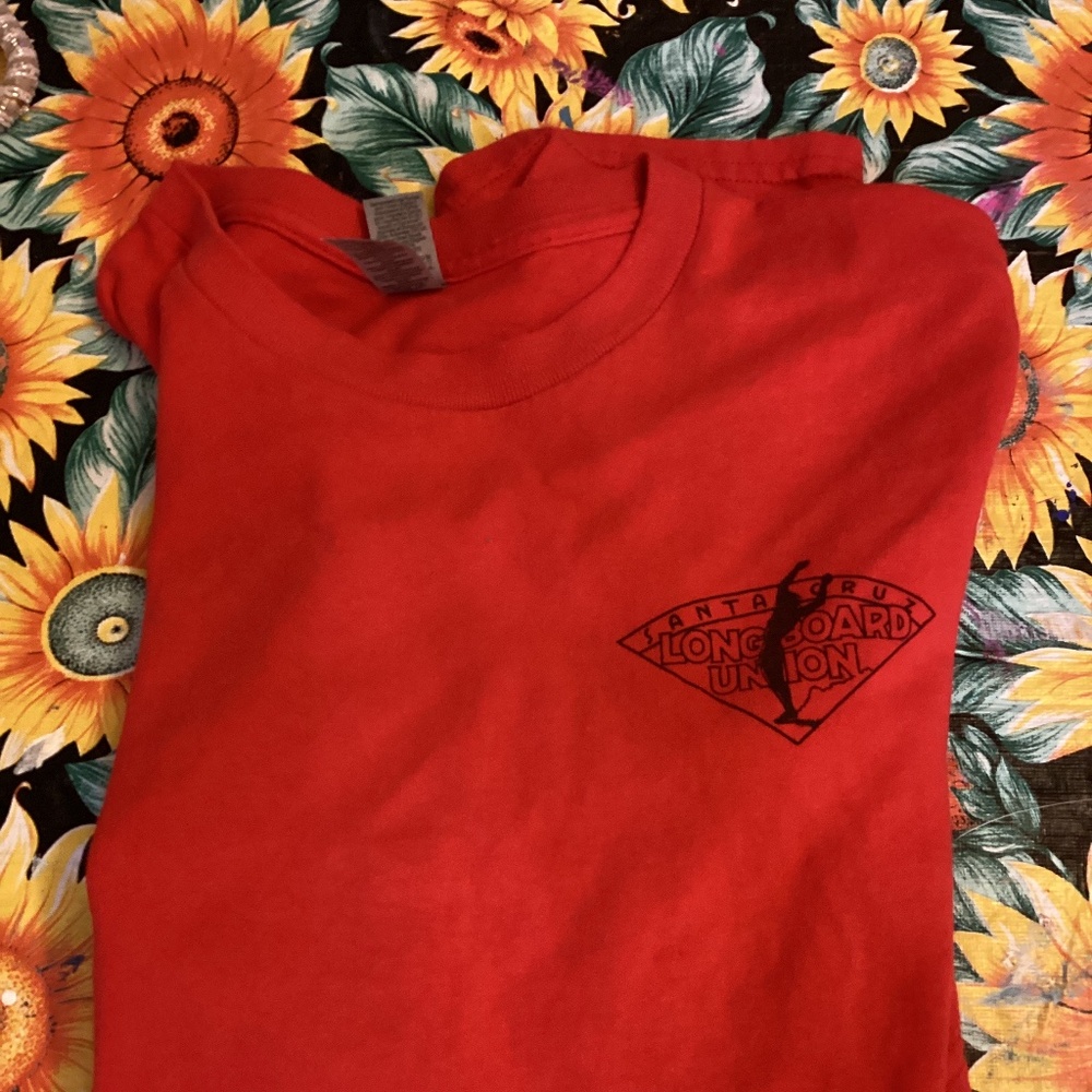 Graphic Santa Cruz longboard Steamer lane T shirt